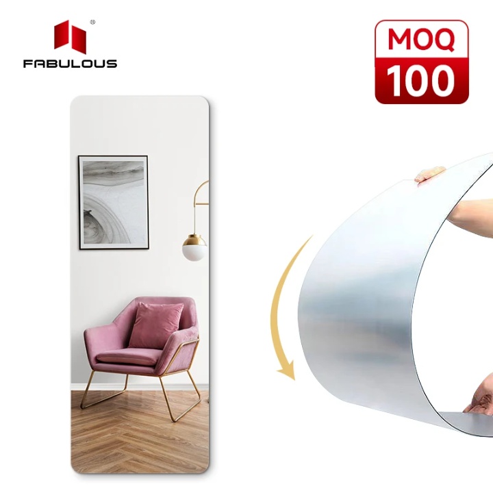 Miroir Adhésif Flexible – Sans Perçage